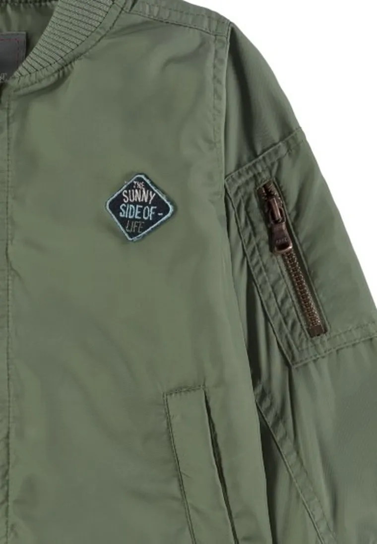 Kurtka bomberka chłopięca, zielona, Kanz