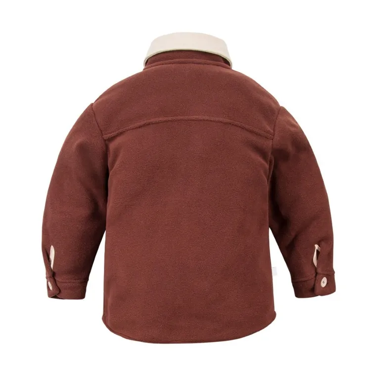 Kurtka chłopięca, polarowa, brązowa, Eevi