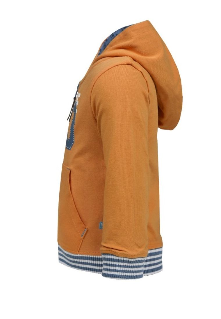 Kurtka chłopięca z kapturem, dwustronna, pomarańczowa, niebieska, Lief