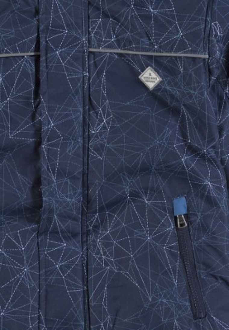 Kurtka chłopięca z kapturem, granatowa, Kanz