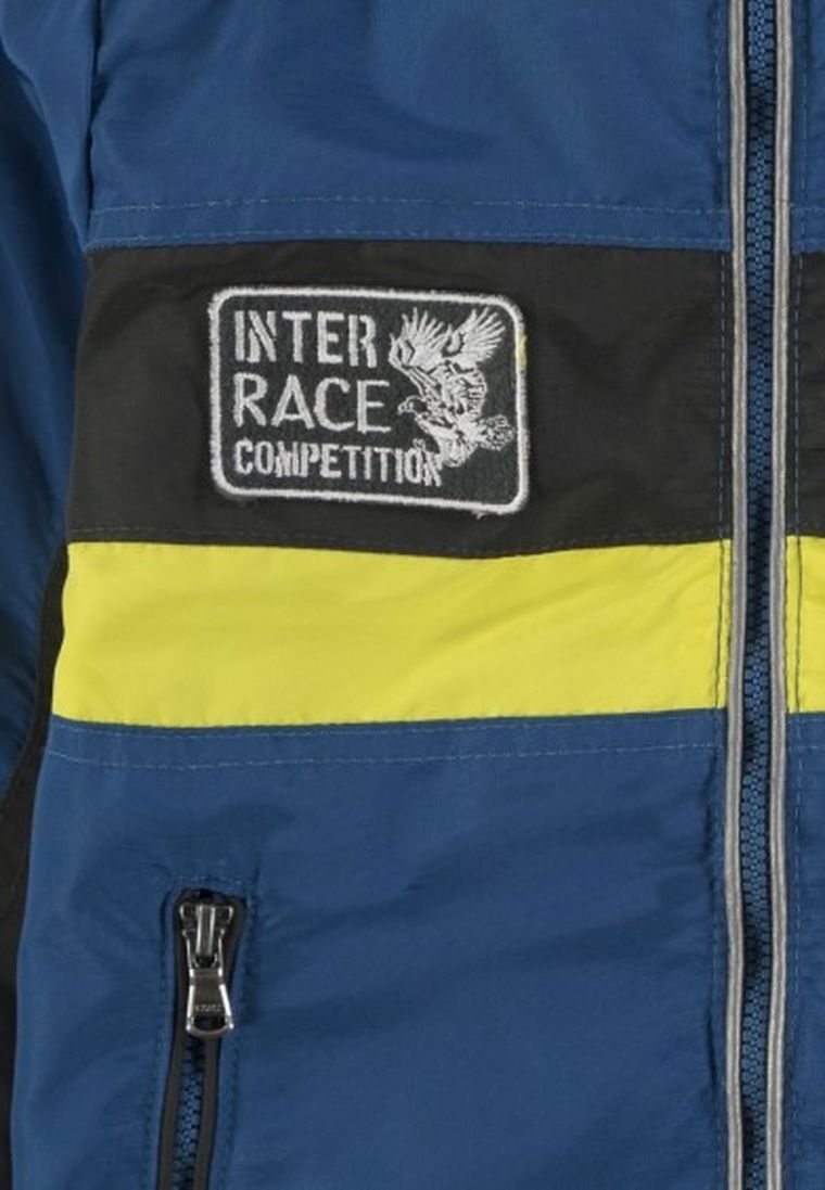 Kurtka chłopięca z kapturem, niebieska, Kanz