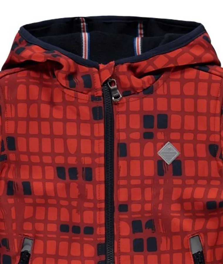 Kurtka chłopięca z kapturem, pomarańczowa, Kanz