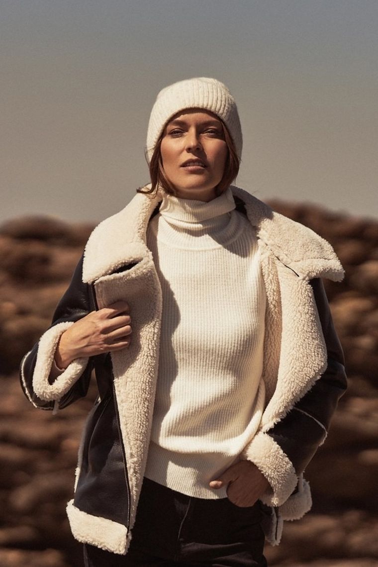 Kurtka damska, czarna, Moodo