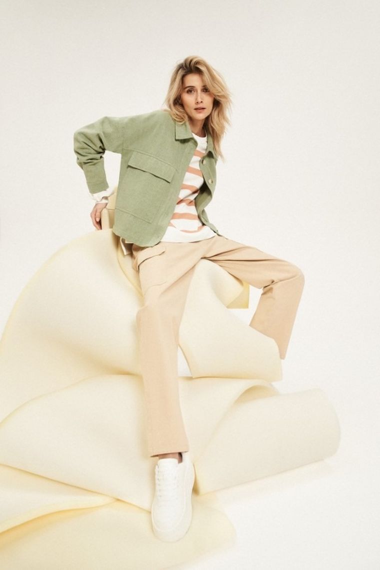 Kurtka damska, khaki, Moodo