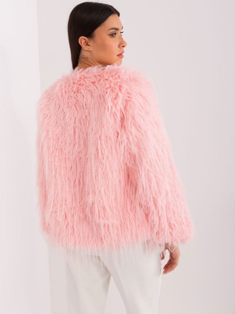 Kurtka damska, różowa, Italy Moda