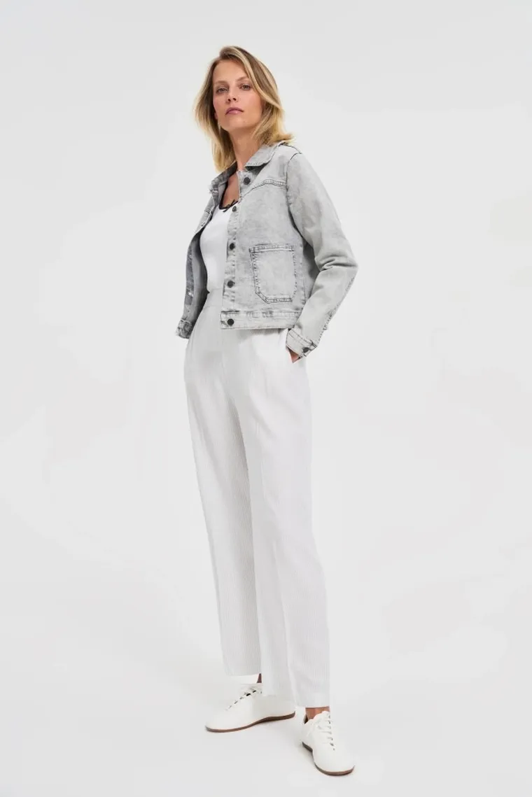 Kurtka damska, szara, Moodo