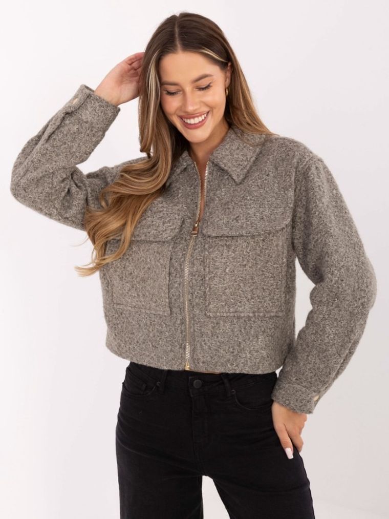 Kurtka damska, szara, Sublevel