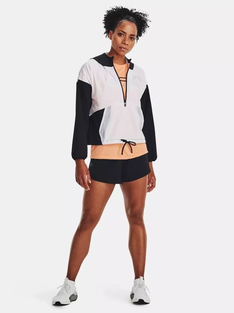 Kurtka damska z kapturem, czarno-biała, Under Armour