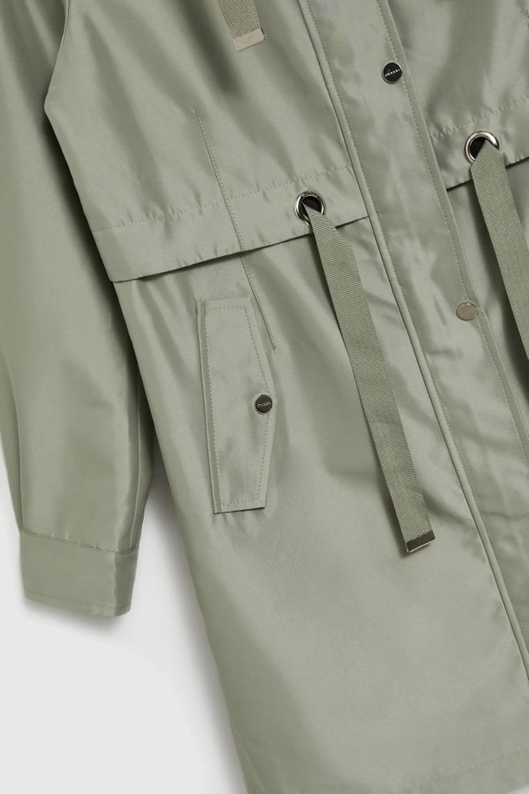 Kurtka damska z kapturem, khaki, Moodo