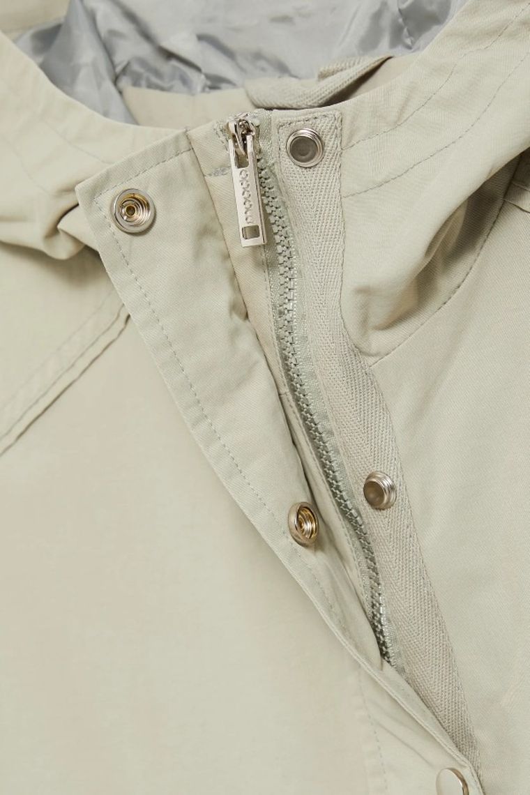 Kurtka damska z kapturem, khaki, Moodo