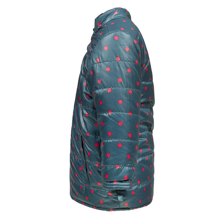 Kurtka dziewczęca jesienna dwustronna, zielona, różowa, Lief