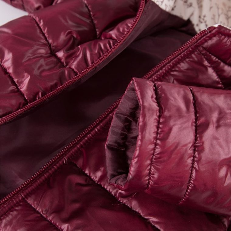 Kurtka dziewczęca z kapturem, bordowa, Bloom, Eevi