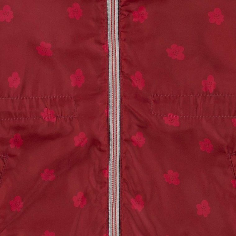 Kurtka dziewczęca z kapturem, bordowa, Kanz