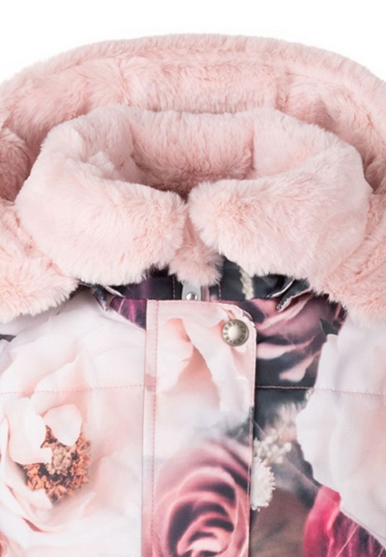 Kurtka dziewczęca z kapturem, różowa, Lenne