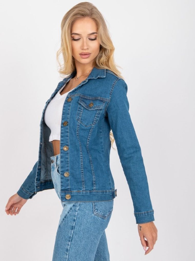 Kurtka jeansowa damska, denim, Rue Paris
