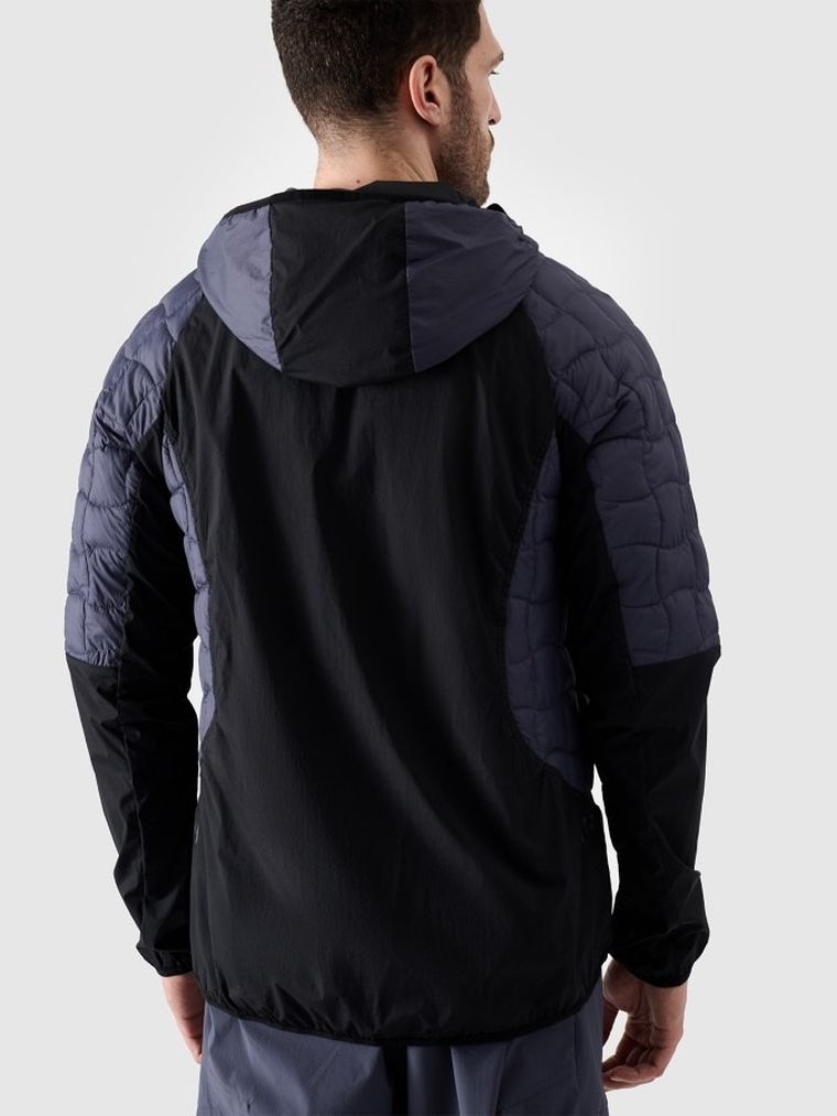 Kurtka męska z kapturem, granatowa, 4F