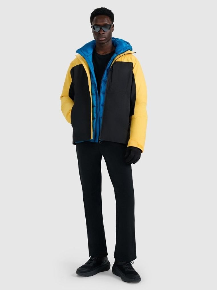 Kurtka męska z kapturem, mix, 4F