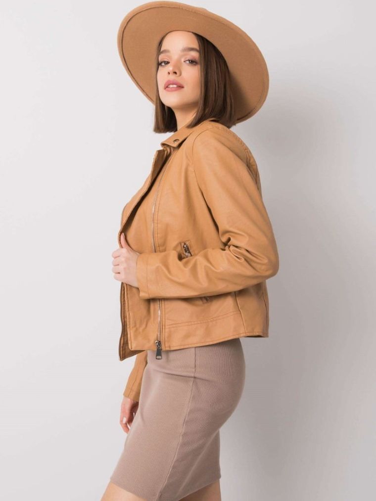 Kurtka ramoneska damska, beżowa, Z-Desing Jacket Style