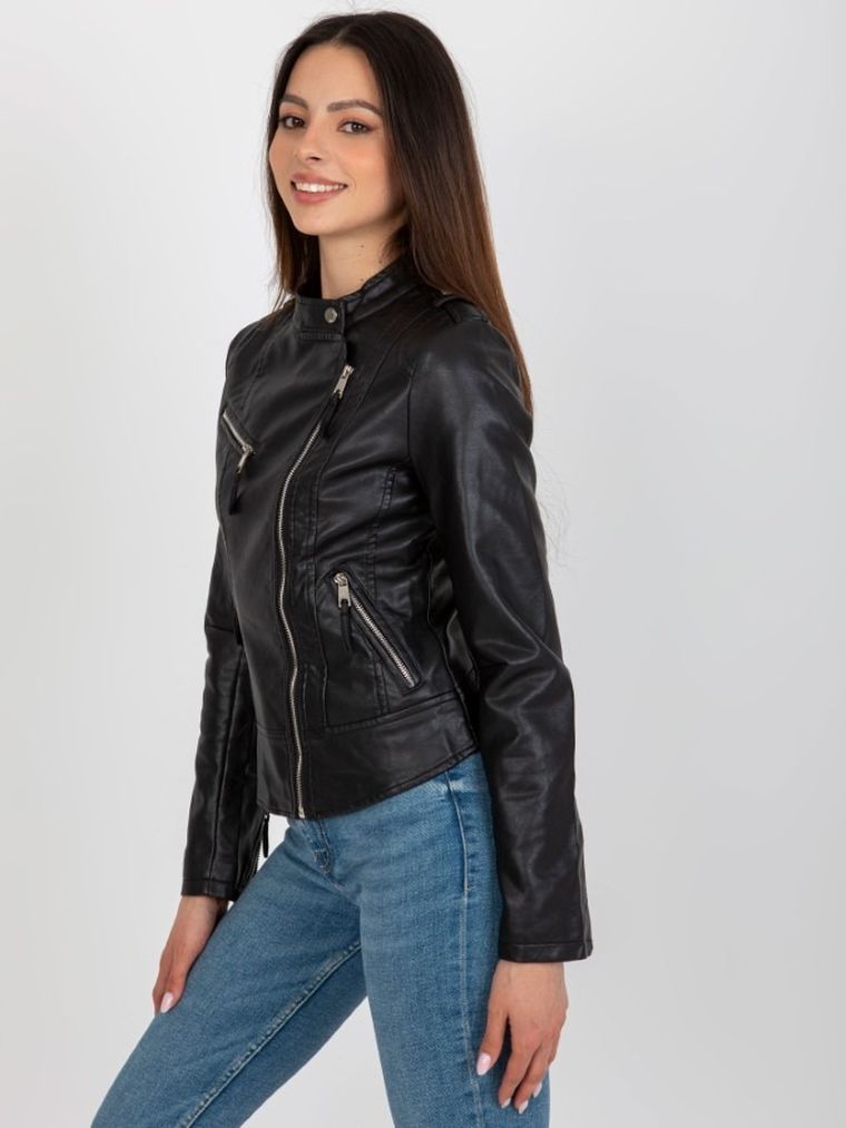 Kurtka ramoneska damska, czarna, Factory Price