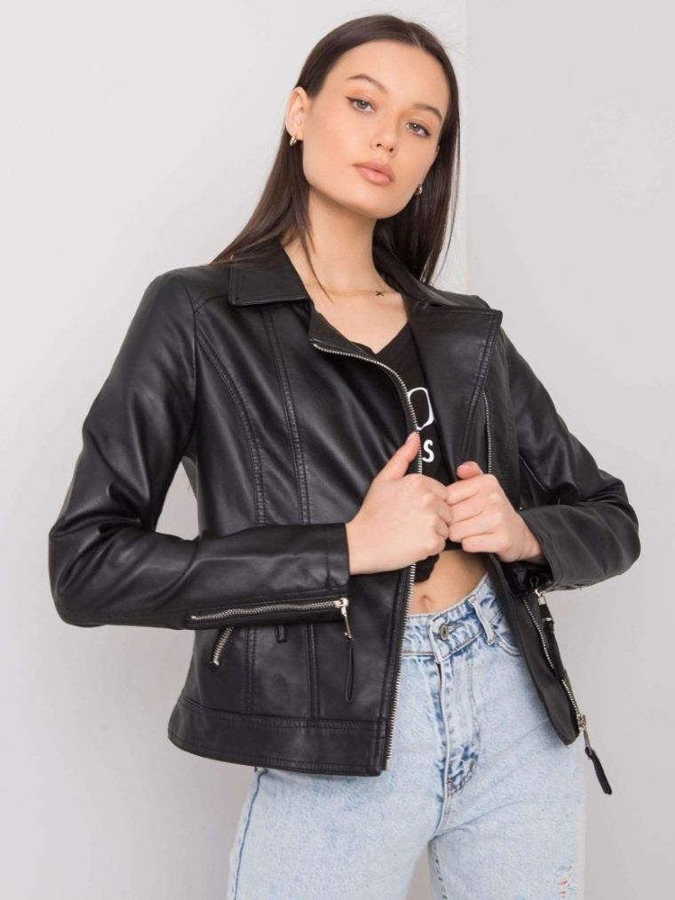 Kurtka ramoneska damska, czarna, Forget Me Not Fashion