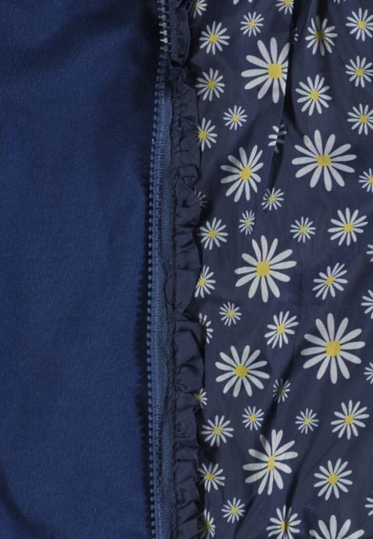 Kurtka wiosenna dziewczęca z kapturem, granatowa, Kanz