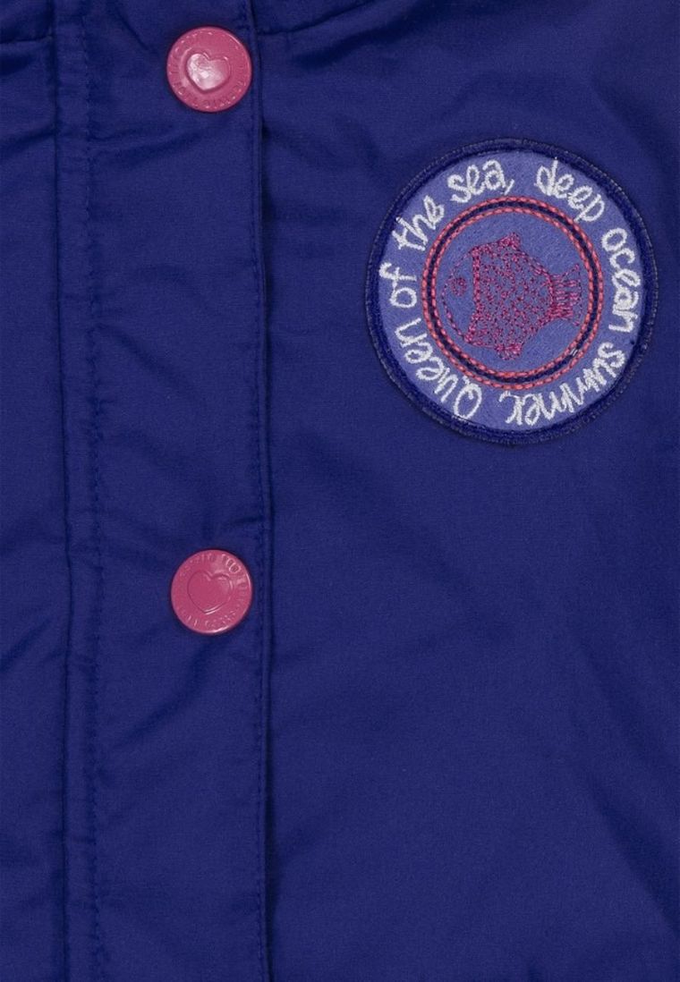 Kurtka wiosenna dziewczęca z kapturem, granatowa, Lief