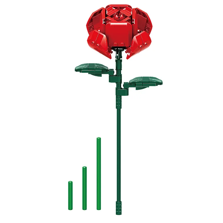 Kwiaty, klocki konstrukcyjne