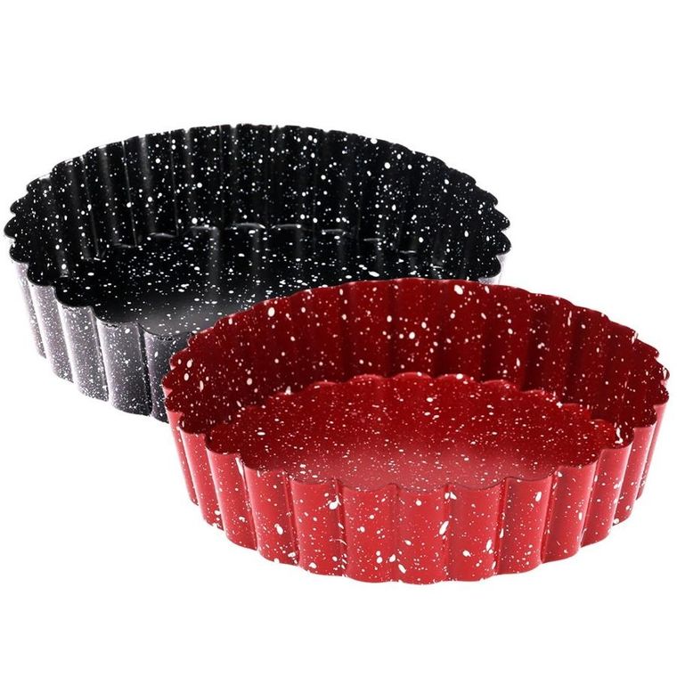 La Cucina, forma do tarty, granitowa z wyjmowanym dnem, 12 cm, 2 szt.