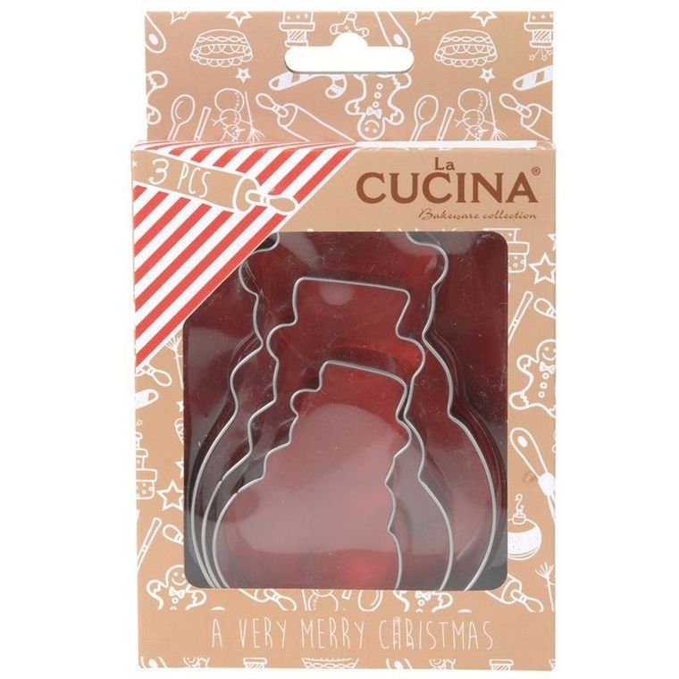 La Cucina, wykrawacze do ciastek pierników, bałwan