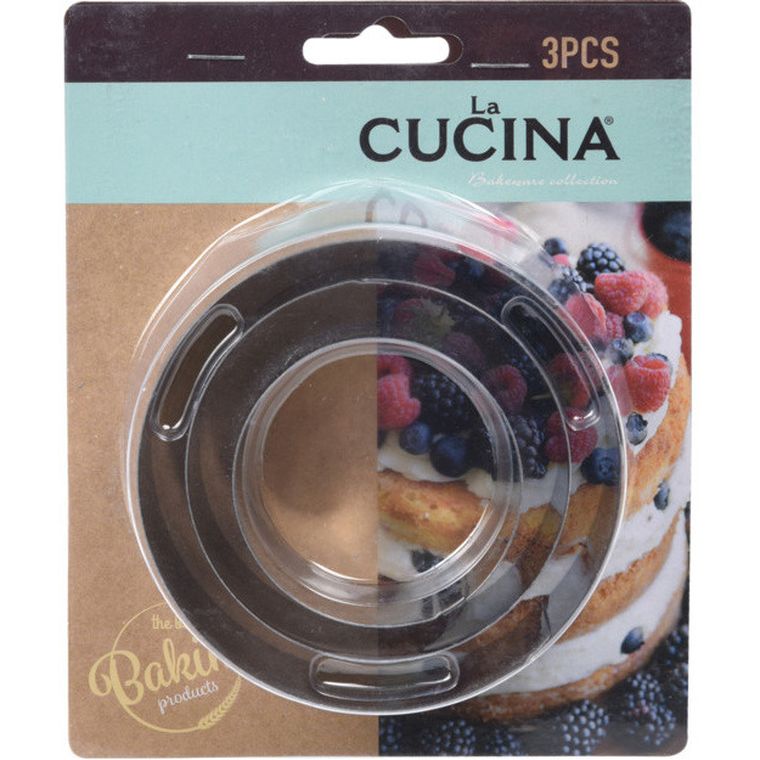 La Cucina, zestaw pierścieni do pieczenia, 3 szt.