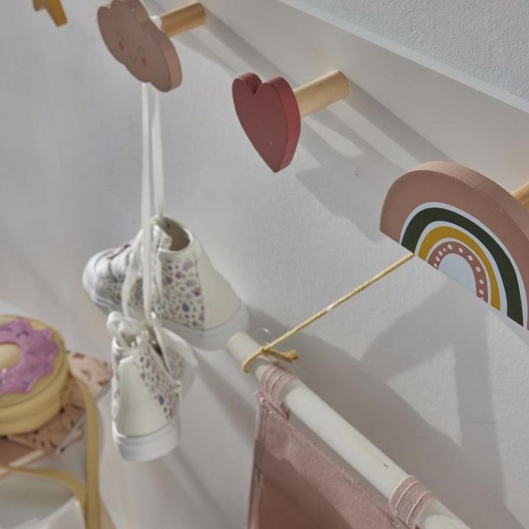 La Factory, Head in the clouds, wieszak na ubranka dla dzieci, 60-8-7 cm