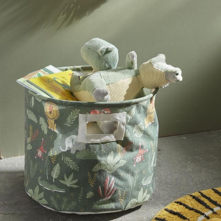 La Factory, The king of the jungle, kosz na zabawki, okrągły, 38 cm