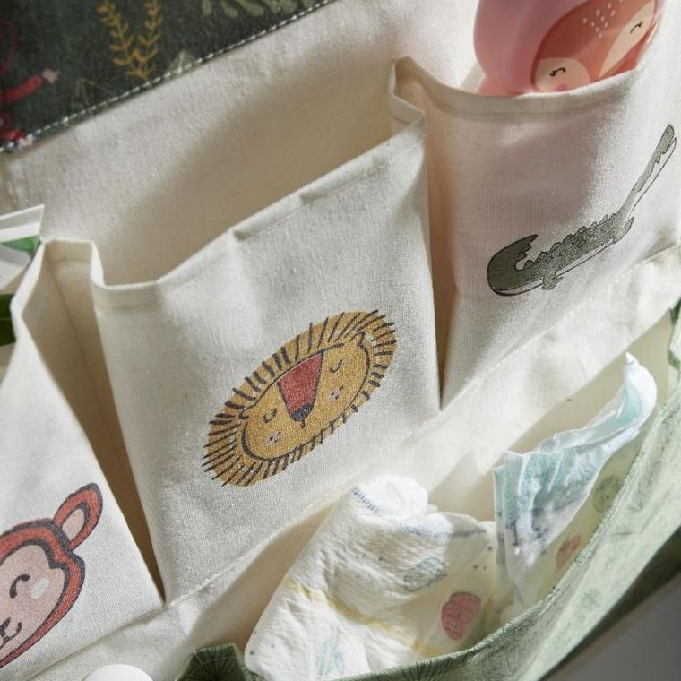 La Factory, The king of the jungle, organizer wiszący na zabawki, 110-60 cm