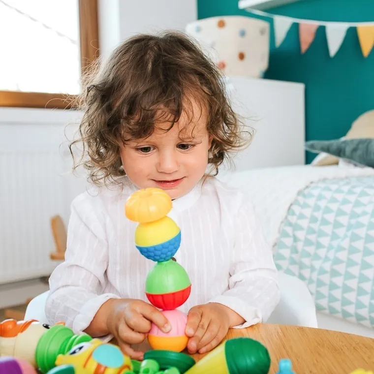 Lalaboom, Kulko-klocki sensoryczne, zestaw, 48 elementów