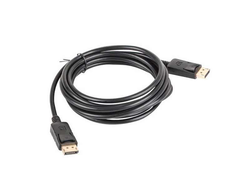 Lanberg, kabel, CA-DPDP-10CC-0030-BK, displayport M-displayport M, 3m, czarny