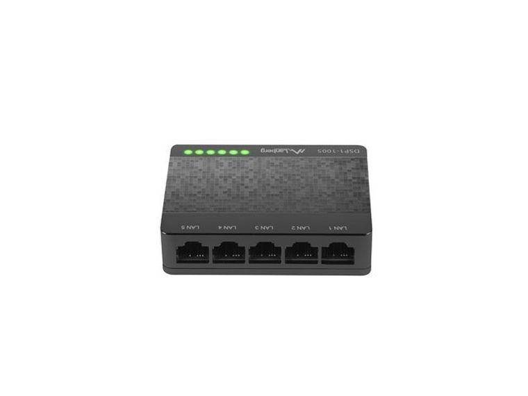 Lanberg, switch, DSP1-1005, 5x 10/100/1000Mbps
