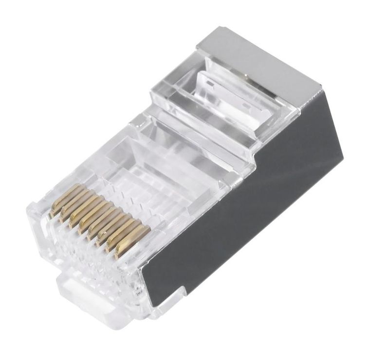 Lanberg, wtyk sieciowy, przelotowy, RJ45 (8P8C) KAT.5E FTP, 100 szt., PLS-5000EZ