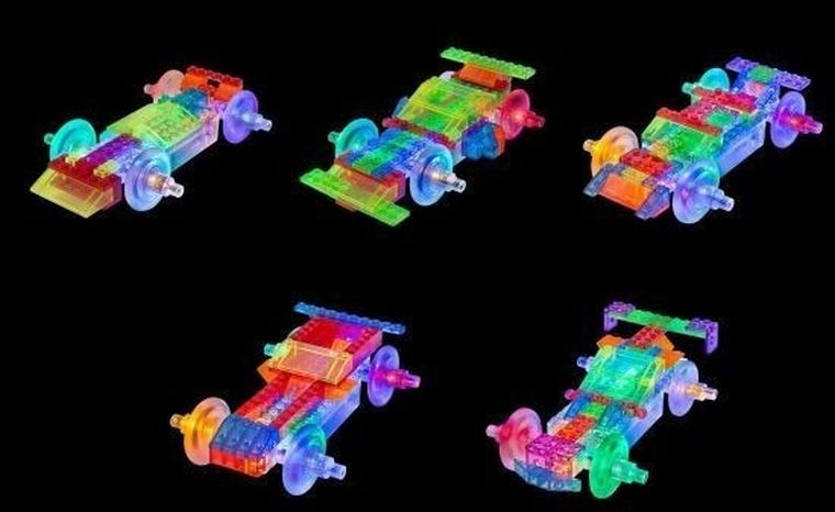Laser Pegs, Zestaw klocków, Formula Racer 12 w 1, 121 elementów
