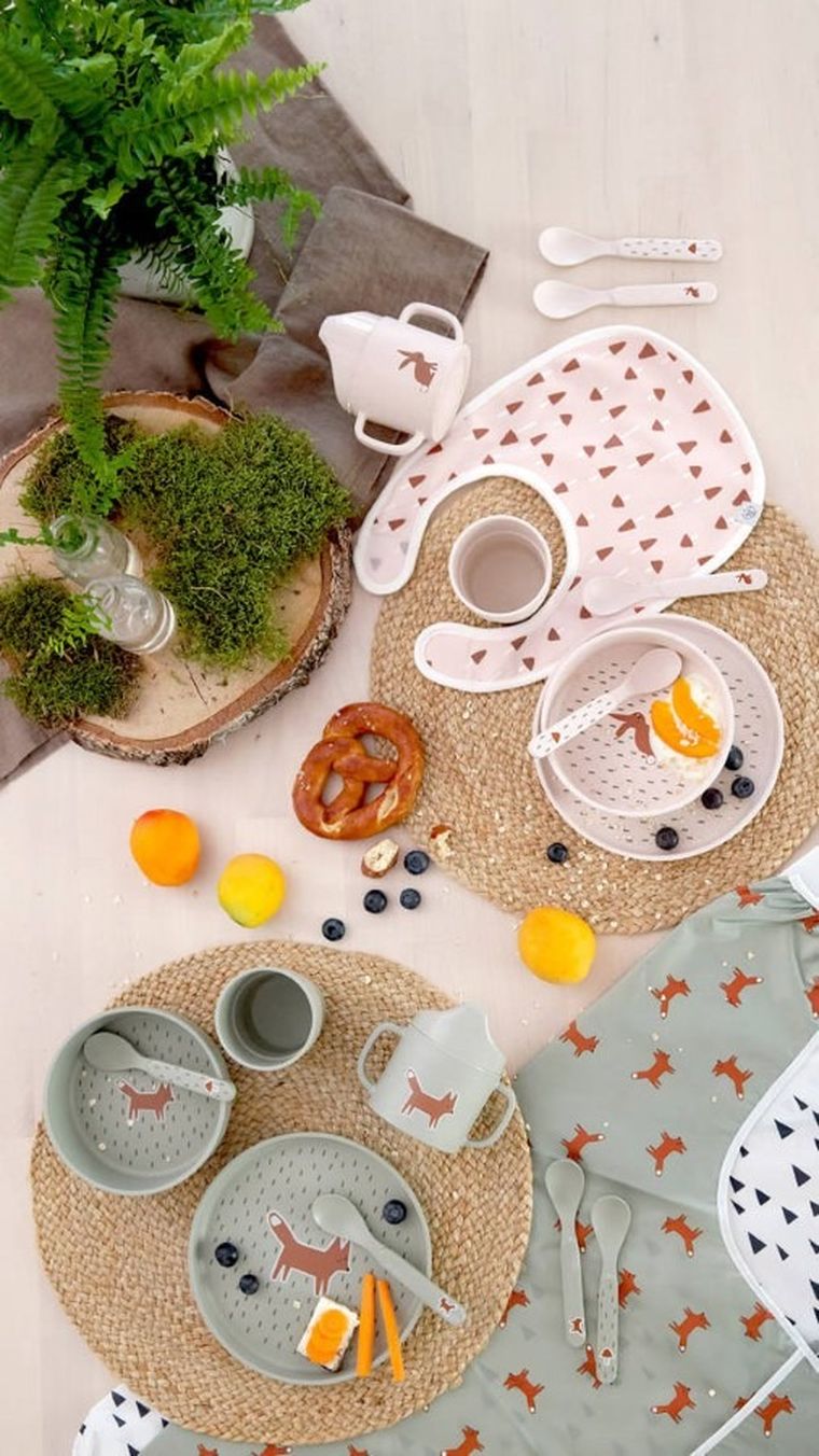 Lassig, About Friends, Little Forest Lis, zestaw śliniaków z długim rękawem, 6m+, 2 szt.