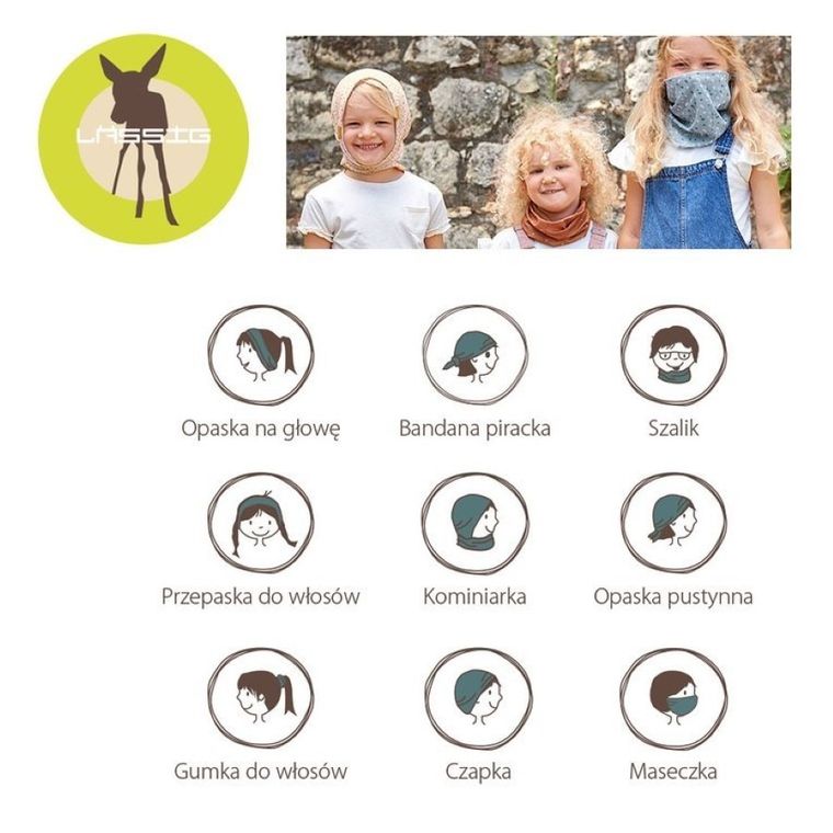 Lassig, Flexi Loop Beard, wielofunkcyjna chusta, anthracite