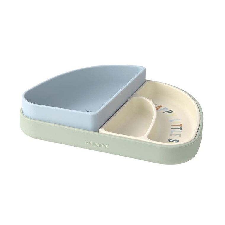 Lassig, Happy Fruit Lemon, zestaw silikonowych naczyń, 3 szt.