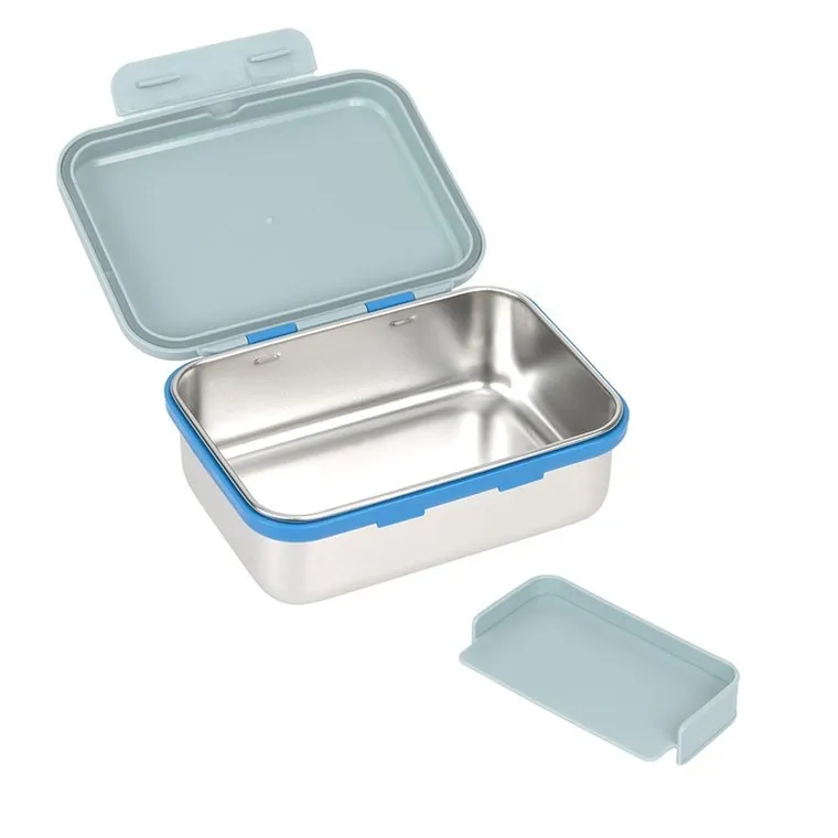 Lassig, Sunny Explorer, lunchbox ze stali nierdzewnej, Green/Blue