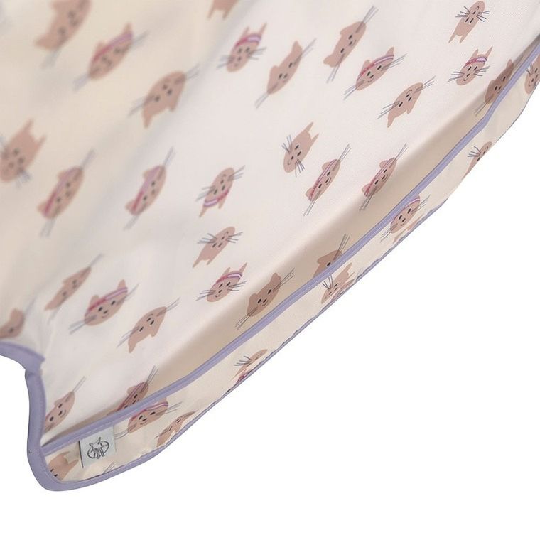 Lassig, Tiny Team, zestaw śliniaków z długim rękawem, kotek, 6m+