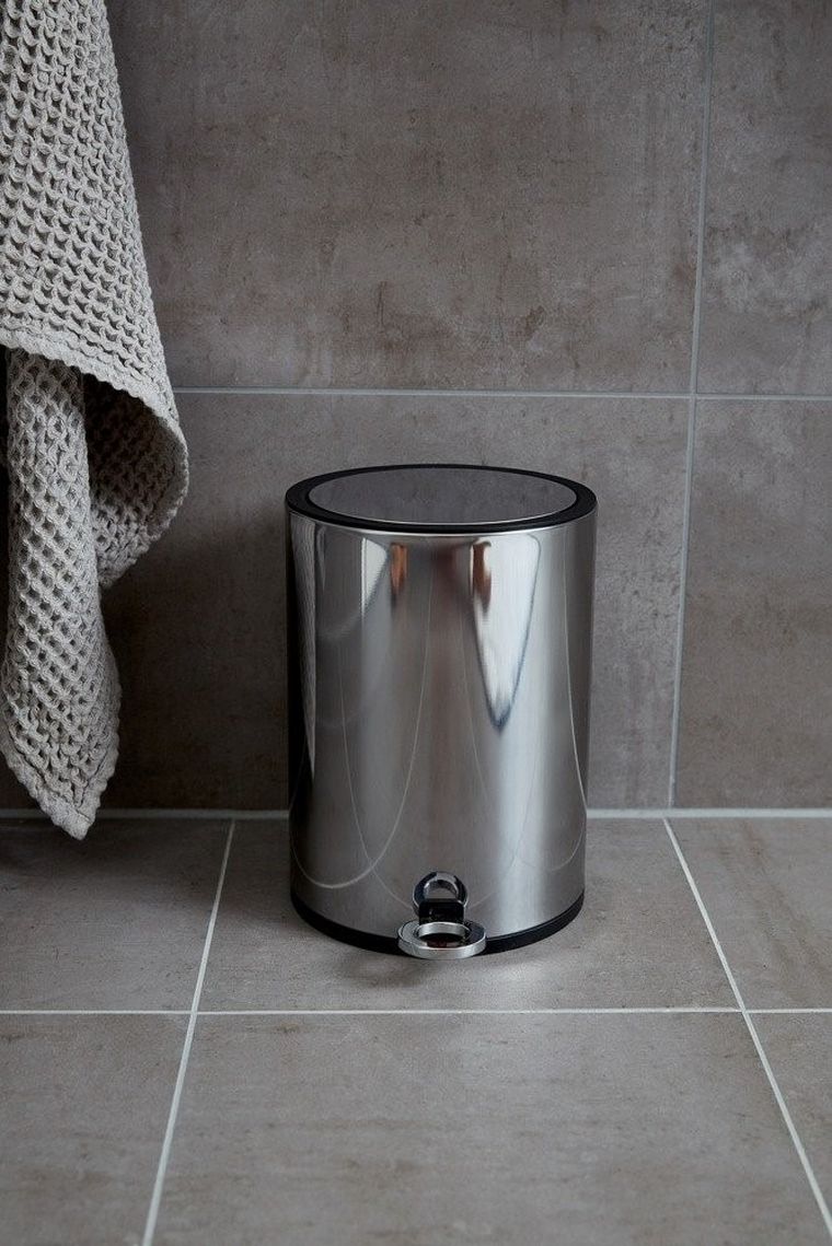 Łazienkowy kosz na śmieci, stal nierdzewna z połyskiem, 3 l