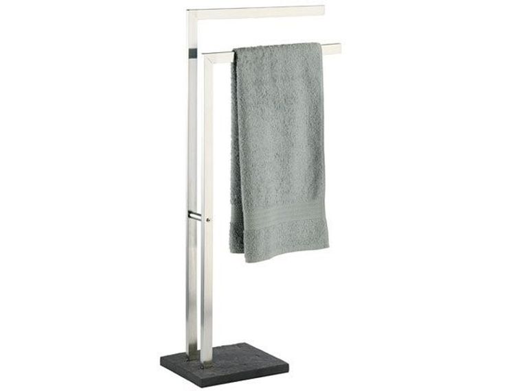 Łazienkowy stojak na ręczniki, SlateRock, 2 ramienny, stal nierdzewna