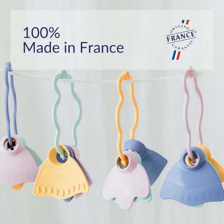 Le Jouet Simple, gryzaczek, grzechotka różowa