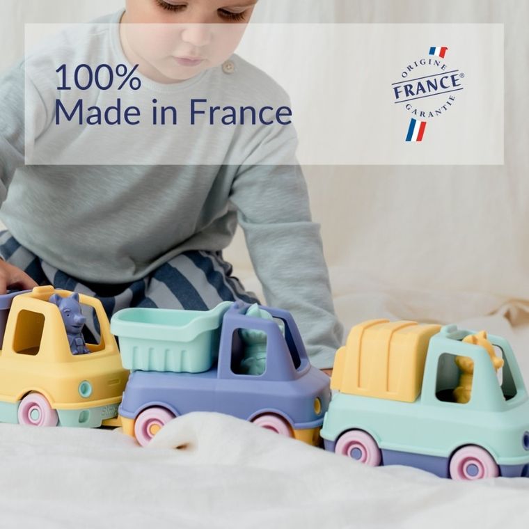 Le Jouet Simple, pierwsza śmieciarka, niebieska