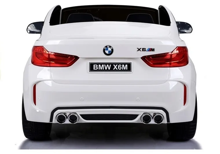 Lean Cars, BMW X6M, pojazd na akumulator, biały