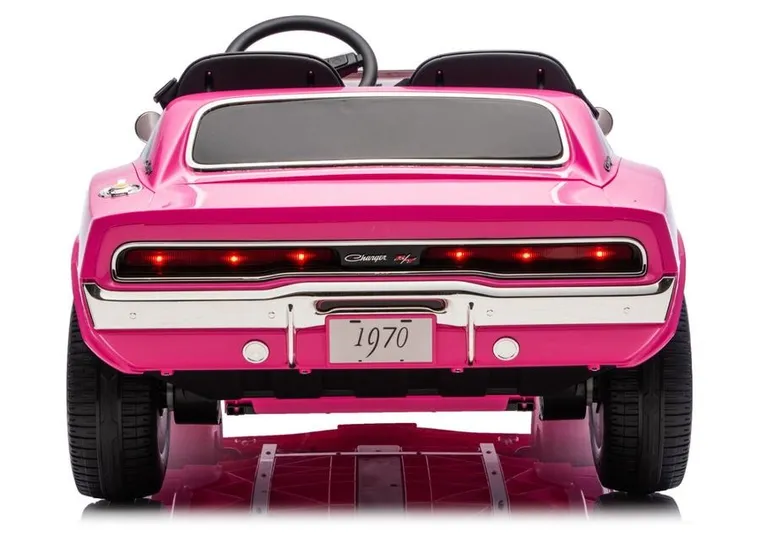 Lean Cars, Dodge Charger R/T, pojazd na akumulator, DLS-K12 24V7Ah, różowy