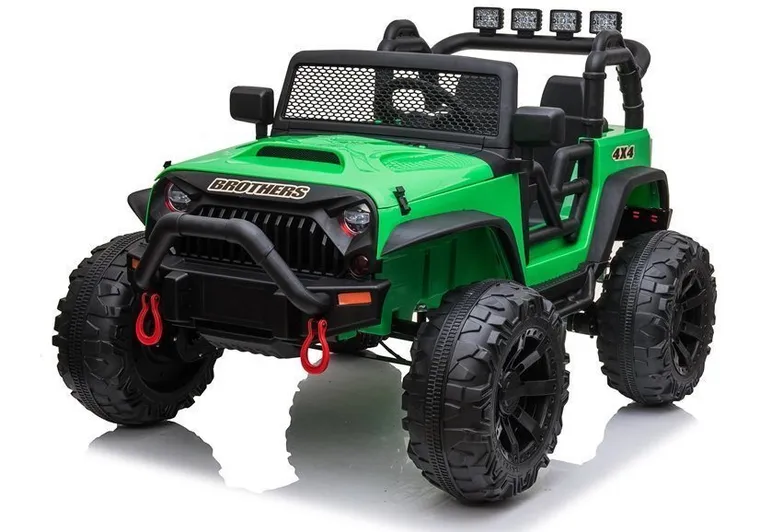 Lean Cars, Jeep, pojazd na akumulator, JC666, zielony